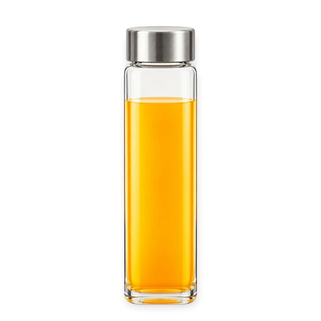 Neo Glass Bottle With Silver Ss Lid
