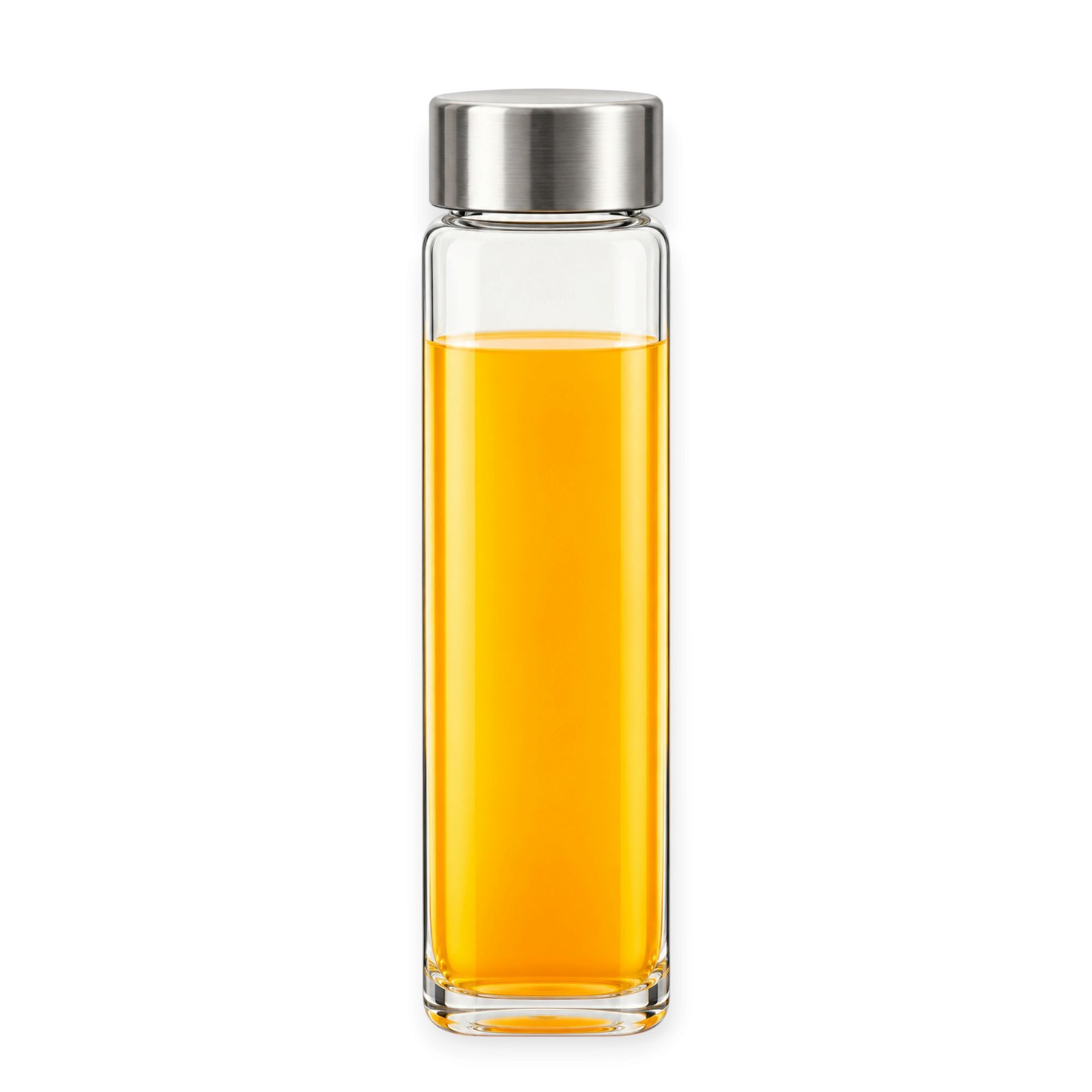 Neo Glass Bottle With Silver Ss Lid