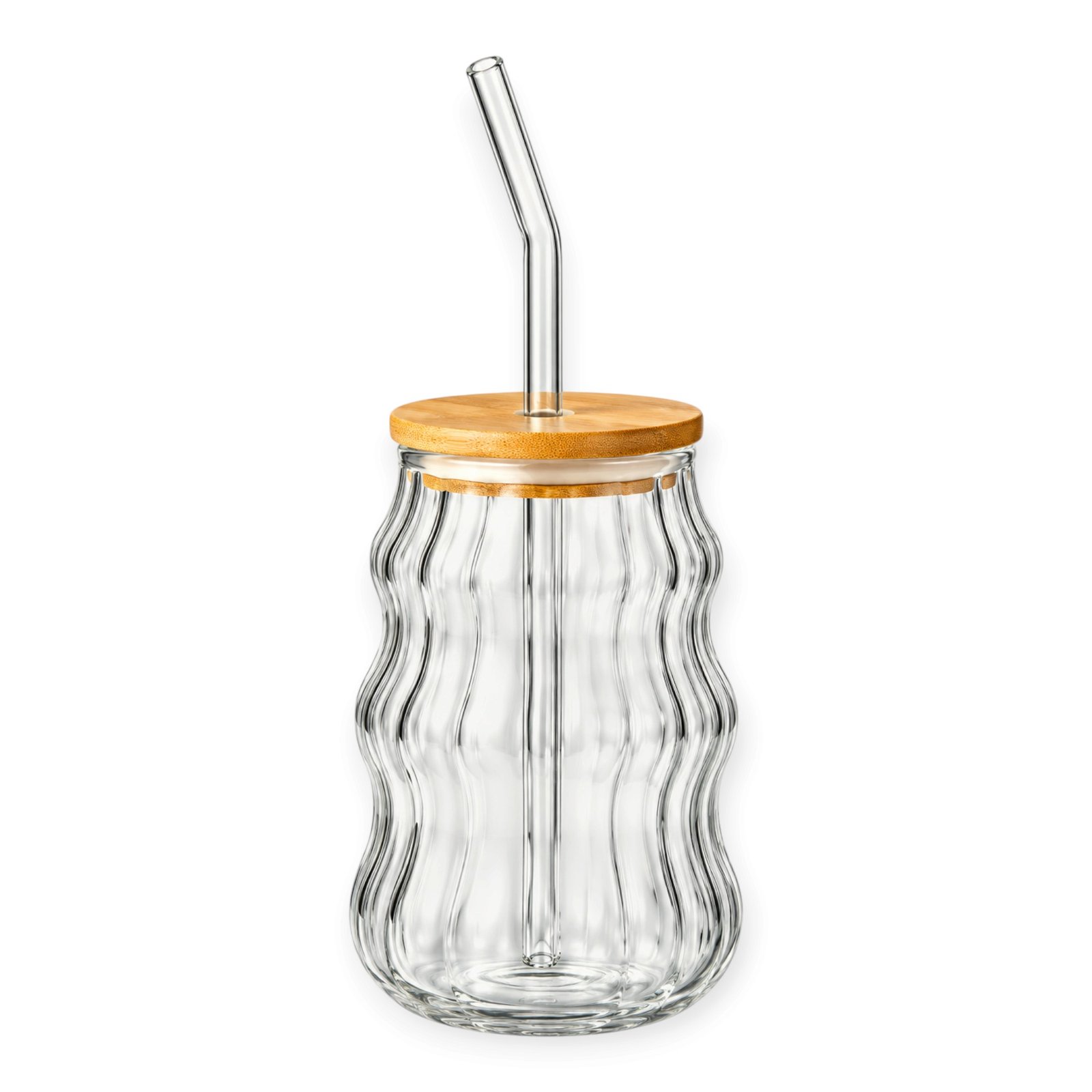 Otto Glass Tumbler With Straw